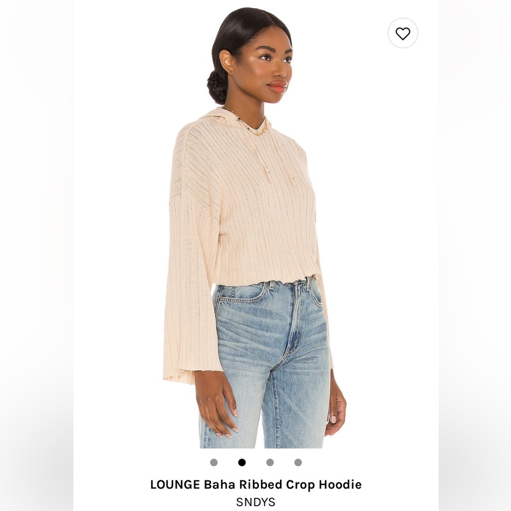 SNDYS Ribbed Crop Hoodie - from REVOLVE